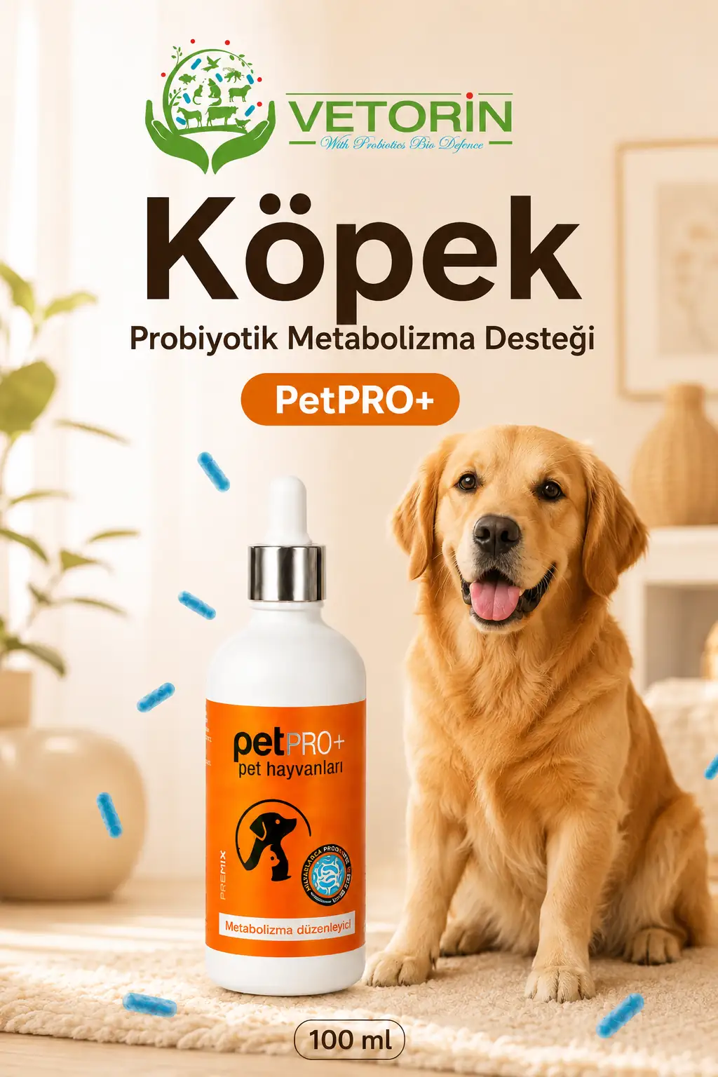 Vetorin Köpek Probiyotik Damla 100 ml