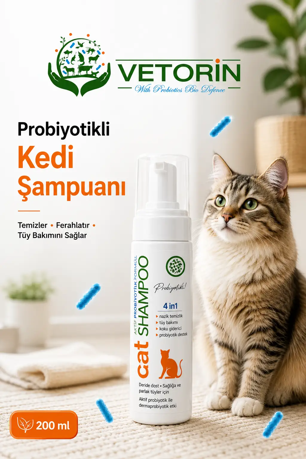 Vetorin Kedi Şampuanı 200 ml